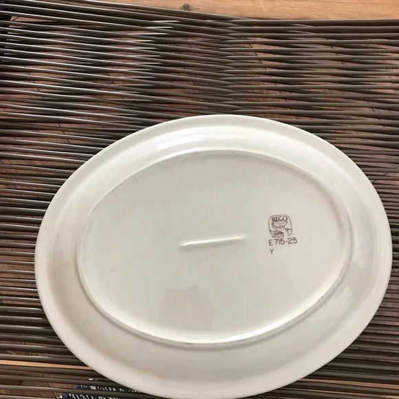 Vintage Restaurant Ware Rego Oval Serving Plate - Picture 3 of 4